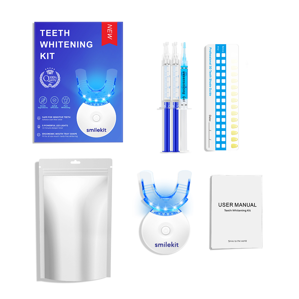 Teeth Whitening With Trays - Tandenbleekset - 5X LED-lichttandenbleekmiddel met 35%