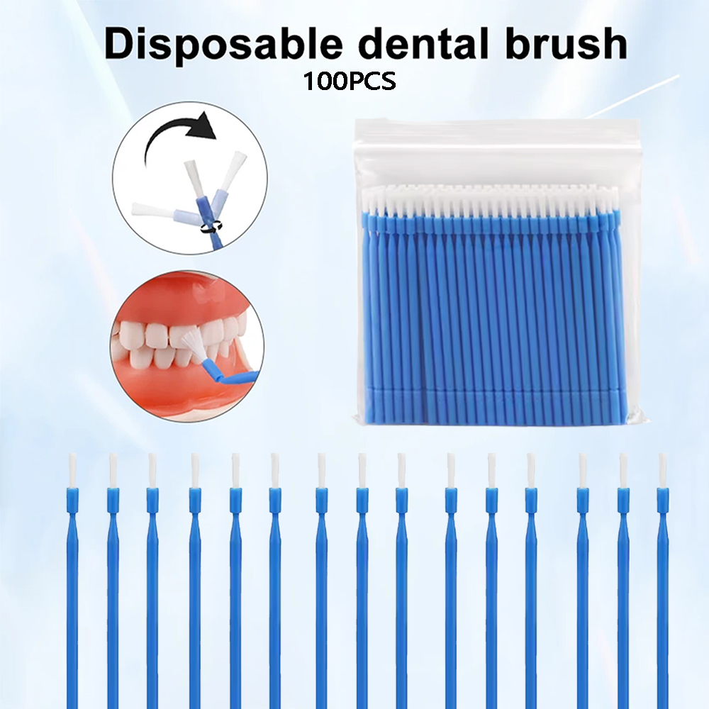 Teeth Whitening Brush - 100 Stuks Tandheelkundige Wegwerp Micro Brush