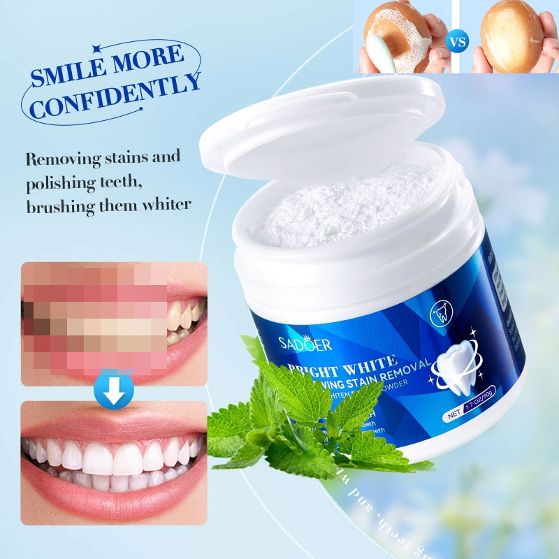Teeth Whitening With Baking Soda - Tanden Whitening Poeder Bleken Gele Tanden