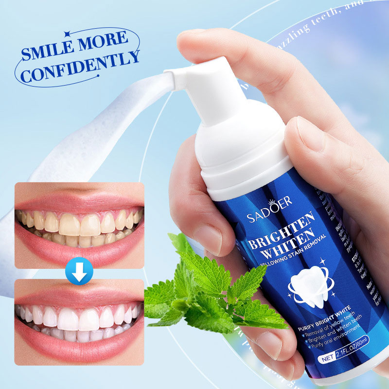 Teeth Whitening Xylitol Gum - SADOER Helderwitte Tanden Reinigingsmousse, Reiniging Tandsteen,