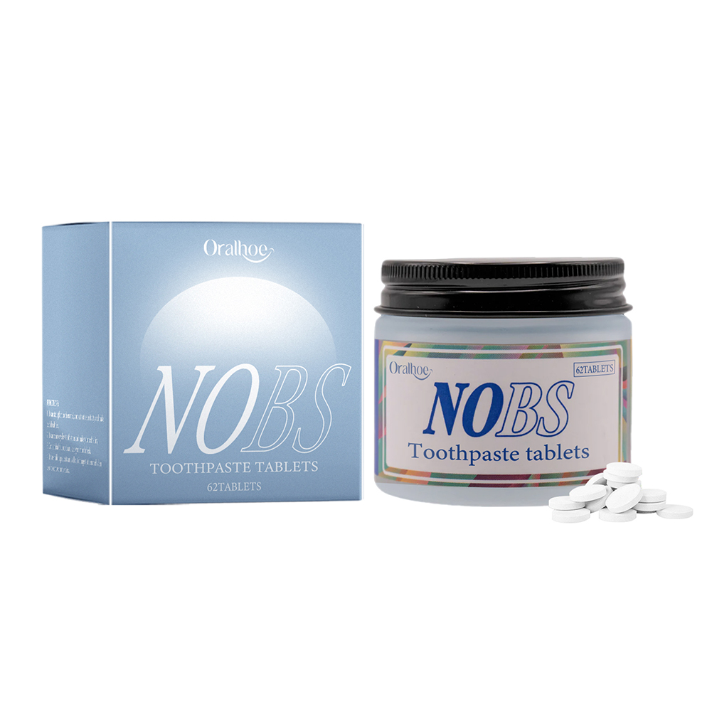 Teeth Whitening With Baking Soda - NOBS Tandpasta-tabletten - Nano-hydroxyapatite, bloemvrij, milieuvriendelijk