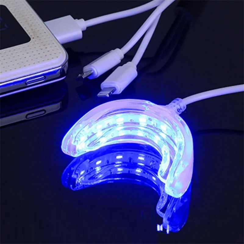 Teeth Whitening With Trays - Tanden Whitening Accelerator Smart LED Blauw