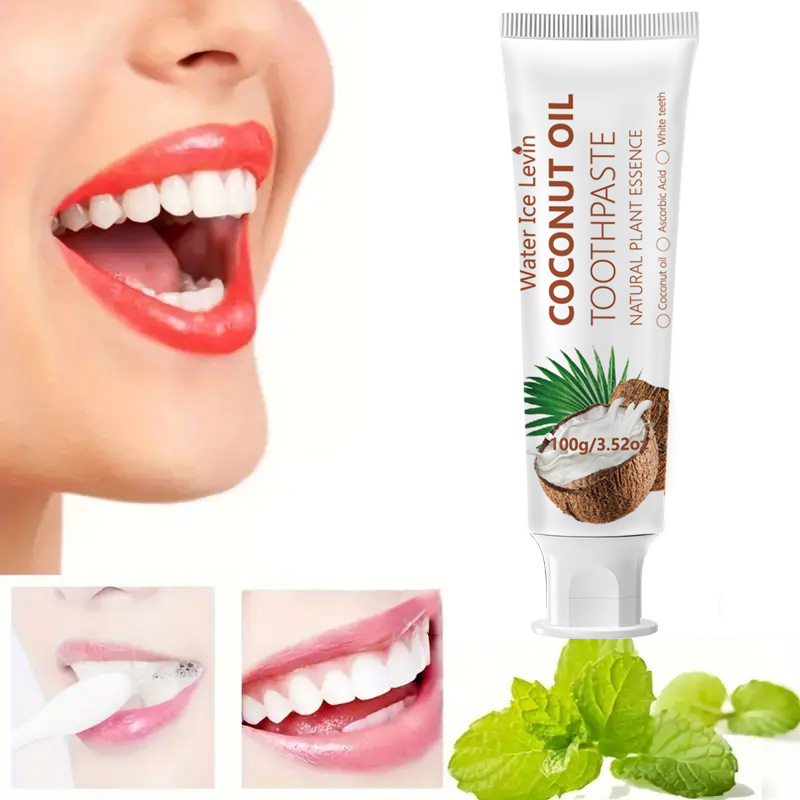 Teeth Whitening Treatment - Kokosolie Tandpasta 100g Natuurlijke Plantaardige Essentie