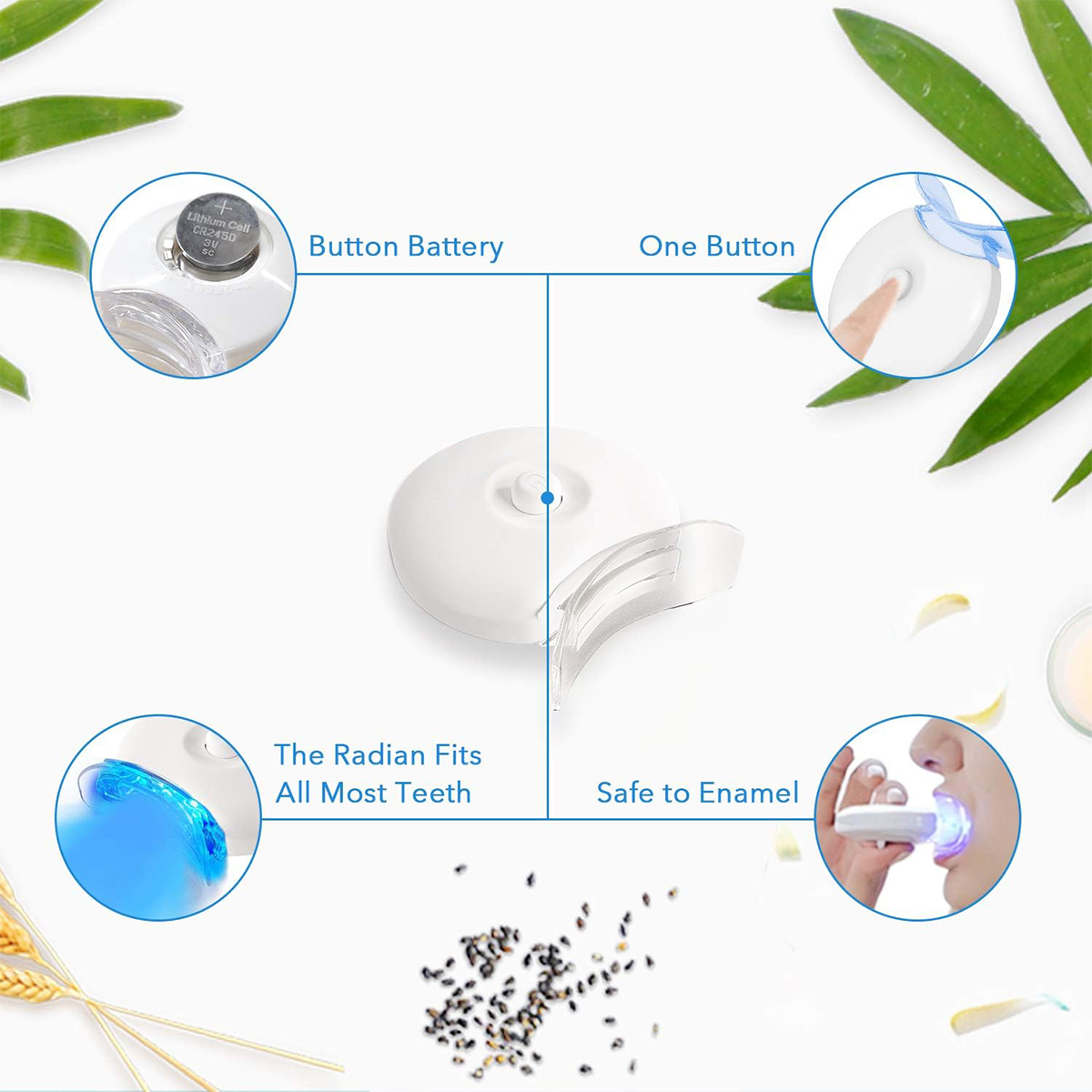 Tandenbleekset - 5X LED-lichtt - Teeth Whitening With Trays recensie en prijs