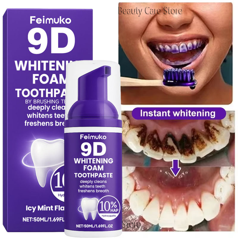 9D Paarse Tandenbleek Tandpast - Teeth Whitening Treatment recensie en prijs