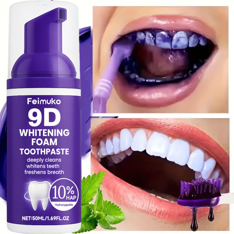 9D Paarse Tandenbleek Tandpast - Teeth Whitening Treatment recensie en prijs